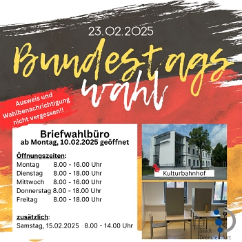 Briefwahlbüro Bundestagswahl 2025 © Stadt Drensteinfurt