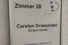 Türschild Bürgermeister