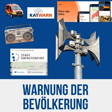 Warnung der Bevölkerung © Stadt Drensteinfurt